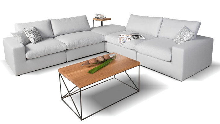 Sarokkanapé szövetből a nappaliba, fotel, dizájn, pihenés, multifunkcionális, L alakú