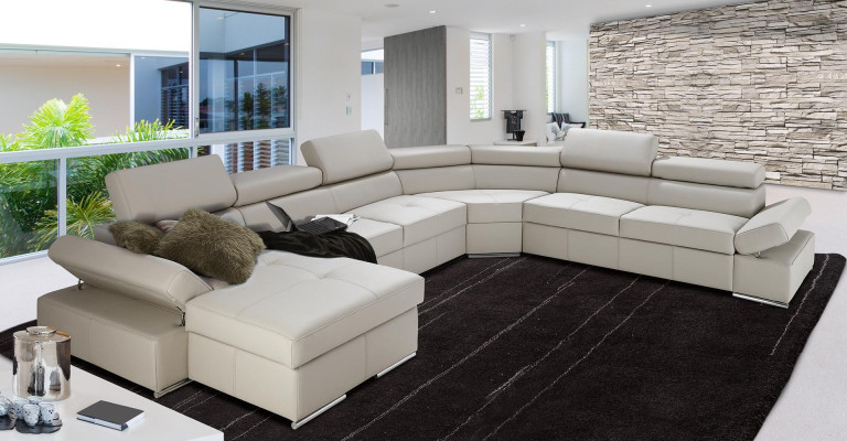 XXL sarokkanapé design sorozat 100% Olasz bőr