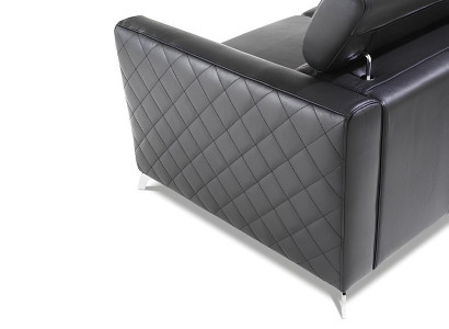 Ágyfunkciós kanapé, 100% olasz bőr