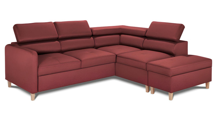 Modern L-alakú kanapé ágyfunkcióval