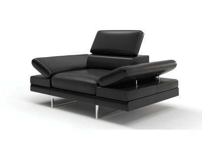Tervező karosszék Relex Lounge TV-hez, bőr klub 1 személyes