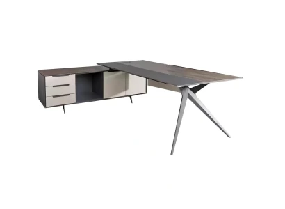 Luxus íróasztal szett, sarokasztal, dohányzóasztal, segédasztal, modern 3 darabos szett