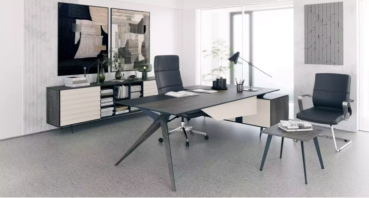 Luxus íróasztal szett, sarokasztal, dohányzóasztal, segédasztal, modern 3 darabos szett