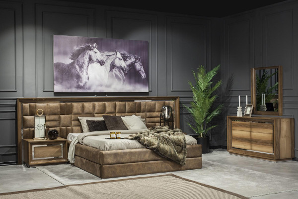 Luxus éjjeliszekrény modern hálószobához