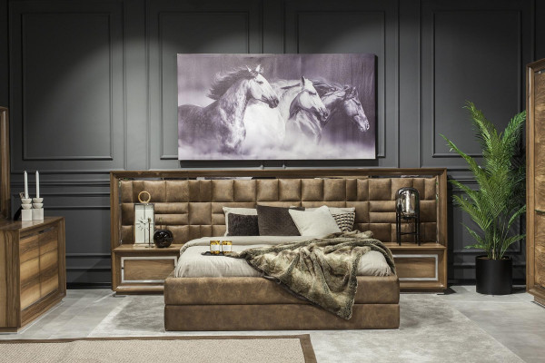 Luxus éjjeliszekrény modern hálószobához