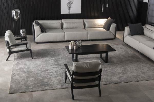 Luxus pihenőszék fekete kerettel