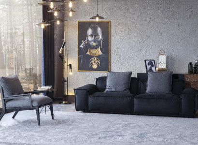 3 személyes kanapé kényelmes szövetből a nappaliba