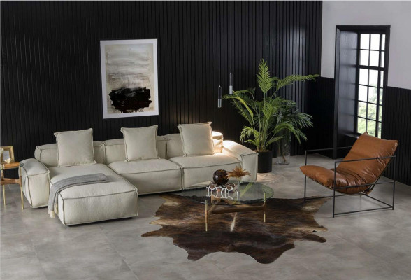 Modern sarokkanapé vidéki stílusban