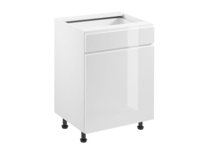 Mobil konyha fiókkal és fényes polcokkal