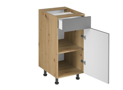 Konyhai mobil asztal fiókkal és polcokkal