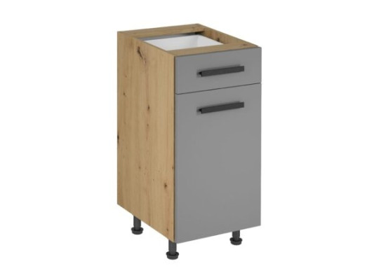 Konyhabútor ajtókkal és polcokkal