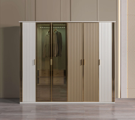 Modern és luxus üveg szekrény, 234 cm