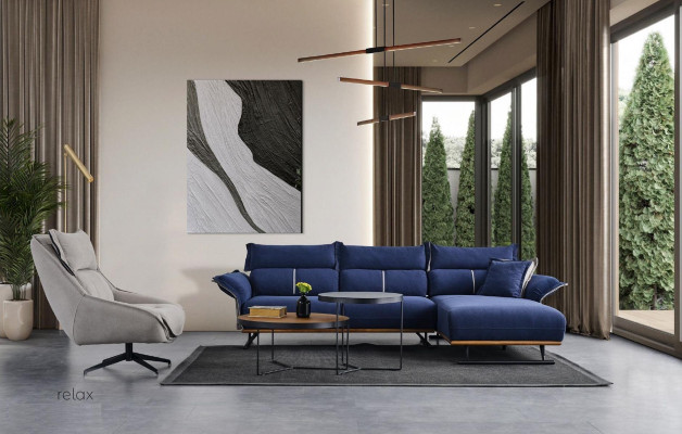 Luxus Garnitur Set Sofagarnitur 4+1 Sitzer Sofa Sofas Sessel Stoff 2tlg. Sets