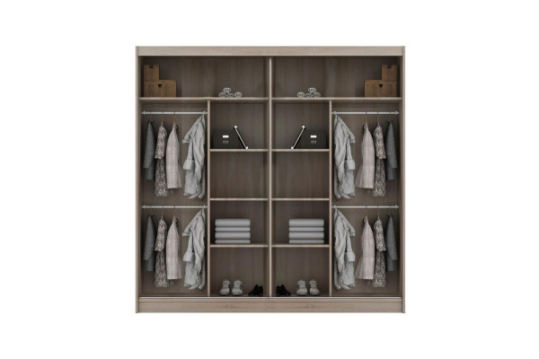Hochglanz Regale Schrank Regal Kleiderschränke 180cm Garderobe Kleiderschrank