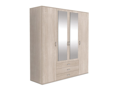 Schrank Holz Garderobe Schlafzimmer Schränke Moderner Stil Kleiderschrank Neu