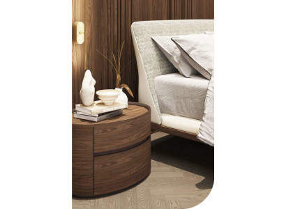 Designer Holz Nachttisch Modernes Design Echtholz Schlafzimmer Möbel