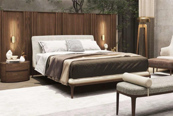 Designer Holz Nachttisch Modernes Design Echtholz Schlafzimmer Möbel