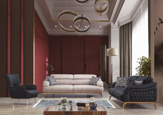 Sofagarnitur 331 Sitzer Garnitur Sofa Sofas Sessel Luxus Chesterfield
