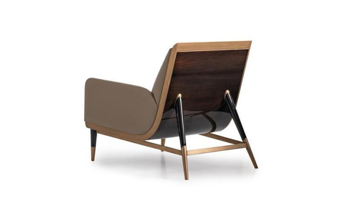 Sessel Einsitzer Sitzer Luxus Clubsessel Beige Kunstleder Wohnzimmer
