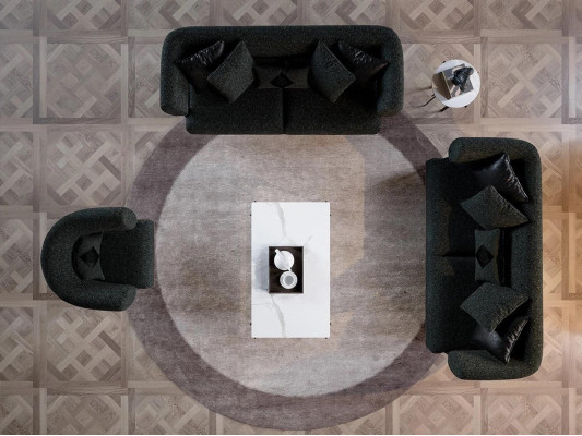 Schwarz Set Sofagarnitur 2x Sofa Zweisitzer Polstermöbel Luxus Sessel Neu