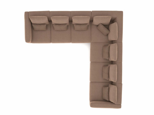 Luxus Ecksofa Couch L-Form Polster Textil Polstersofa Neu Einrichtung Wohnzimmer