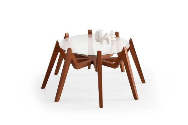  Couchtisch im modernen Stil neue hochwertige Wohnzimmermöbel aus Glas und Holz