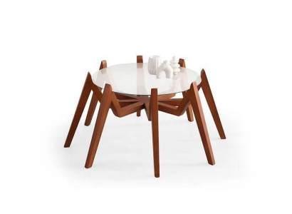  Couchtisch im modernen Stil neue hochwertige Wohnzimmermöbel aus Glas und Holz