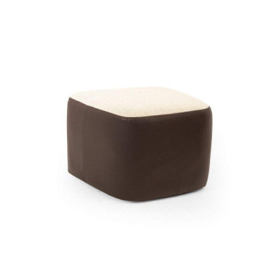 Stilvoll Braun Farbe Soft Hocker Kunstleder Perfekte Möbel in Wohnzimmer