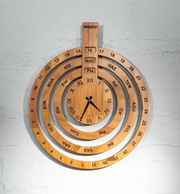  Luxuriös Holz Wanduhr im Vintage Stil mit antikem Finish und Pendel