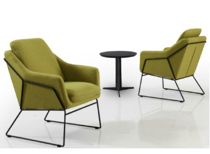 Designer Lehn Stuhl Polster Sofa 1 Sitzer Modern Neu Fernseh Sessel