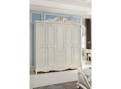 Klassischer Barock Antik Stil Garderobe Kleiderschrank Massivholz Schränke Neu