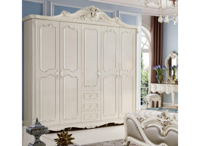 Kleiderschrank Barock Antik Stil Rokoko Schlafzimmer Schränke Massivholz Neu