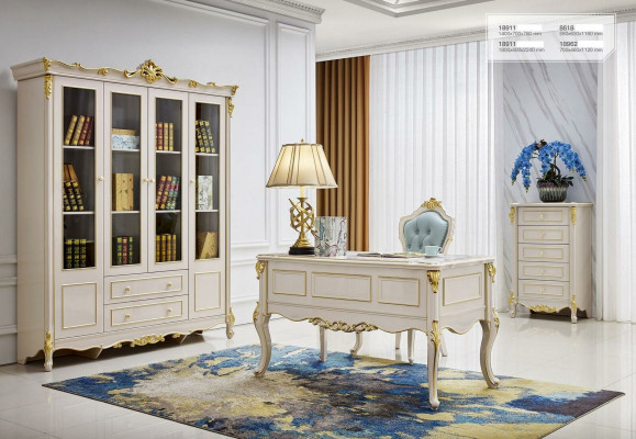 Schrank Bücher Büro Regal Barock Regale Rokoko Schränke Neu Massivholz