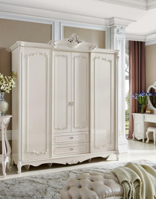 Antik Stil Kleiderschrank Barock Klassischer Schrank Massivholz Schränke Neu