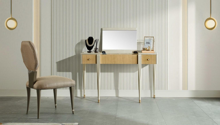 Konsolen Tisch Schminktisch Schmink Tische Konsole Schlaf Zimmer Sekretär Holz
