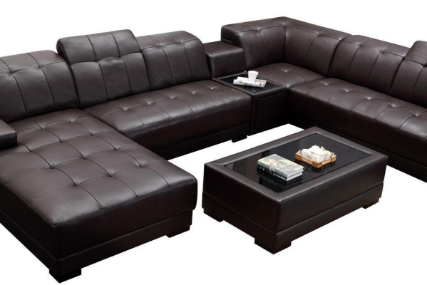 XXL Leder Big Wohnzimmer Sofa Couch Ecksofa Sofas Couchen Polster