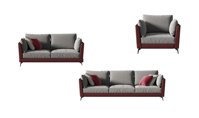 Sofagarnitur 3+2+1 Sitzer Stoff Textil Wohnlandschaft Sofas Couchen Polster