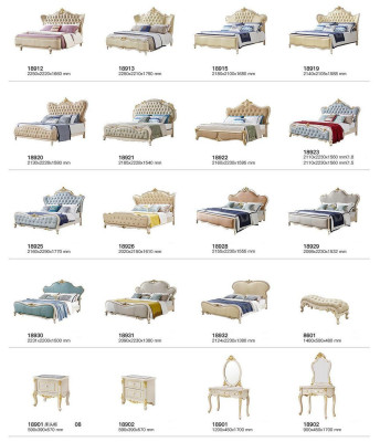 Bett Luxus Doppel Betten Polsterbett Massivholz Leder Schlafzimmer Chesterfield