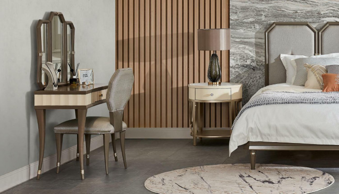 Bett 2x Nachttisch 3tlg Schlafzimmer Set Modern Schlafzimmer Massivholz