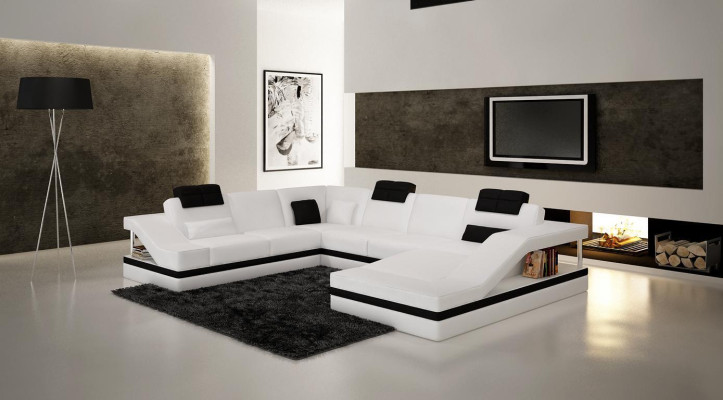 Design Ecken Big Polster Eck Sofa Couch XXL Leder Sofas Dekor Garnitur