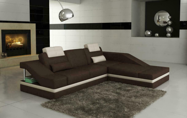 Design Ecken Polster Eck Sofa XXL BigCouch Leder Sofas Garnitur