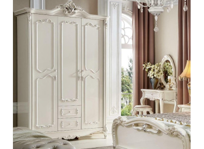 Klassischer Stil Schrank Massivholz Schränke Garderobe Kleiderschrank Barock Neu