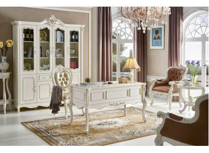 Büro Schreibtisch Stuhl Schreibtische Massivholz Sessel Möbel Arbeitszimmer