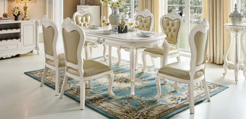 Barock Antik Stil Tisch Echtes Holz Tische Klassische Esstisch Designer Rokoko
