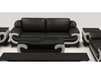 Ledersofa Couch Wohnlandschaft 3 Sitzer Design Modern Sofa Couchen