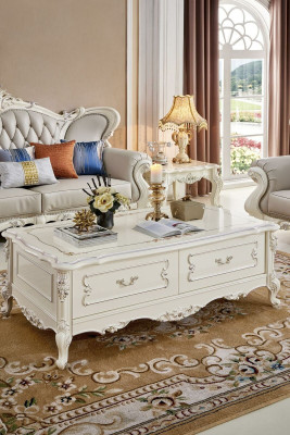 Barock Rokoko Couchtisch Tisch Wohnzimmer Tische Klassischer Holz