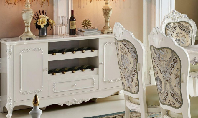 Barock Bartheke Schrank Vitrine Wein Regal Theke Tresen Bar Hausbar Antik Stil