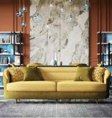 Relax Sitz Design Couch Lounge Sofas Textil Sofa 3 Sitzer Dreisitzer Samt