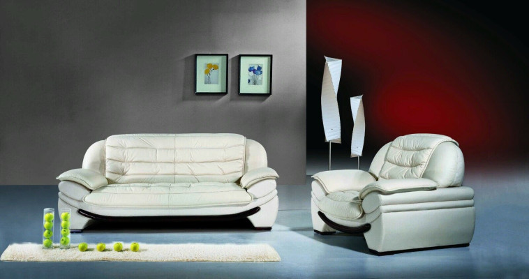 Sofagarnitur Couch Polster Sofa Leder Wohnzimmer Sitz 3+2+1 Set Garnituren