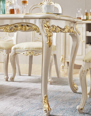 Esstisch Klassischer Esszimmer Set 7tlg Set 6x Stühle Essgruppe Massivholz